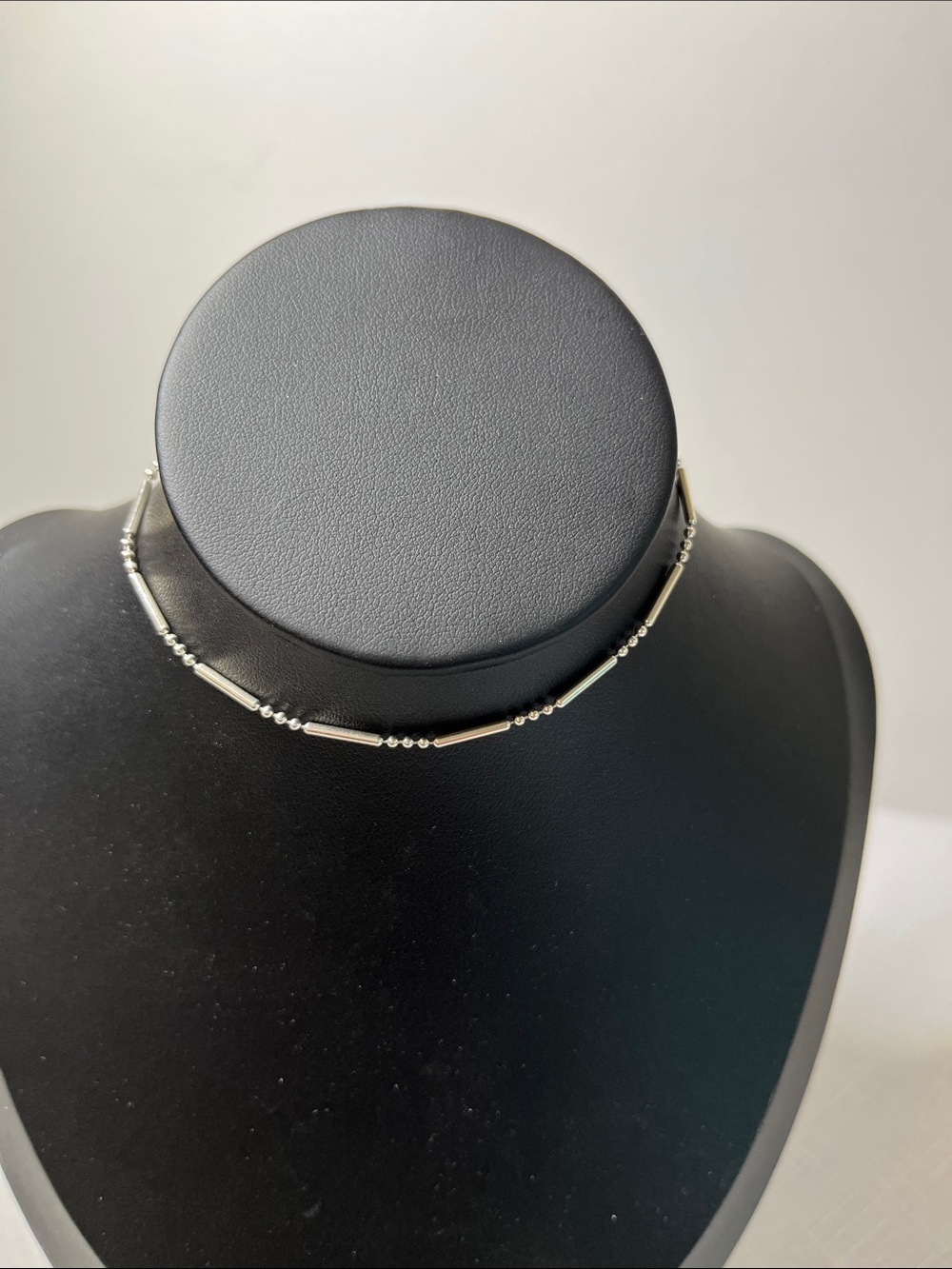 Sterling Silver Chain Anklet - Thin Unique. Dashes dots.
9”